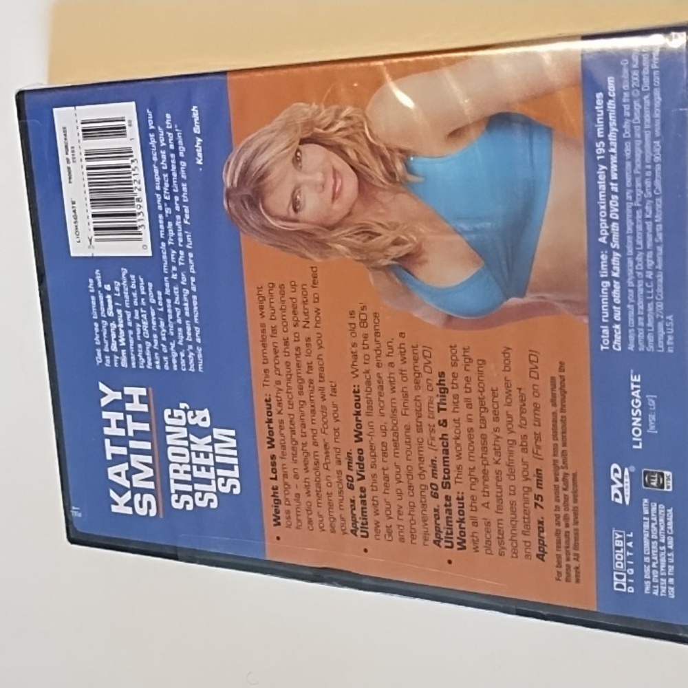 New Kathy Smith DVD "Strong, Sleek & Slim - Picture 3 of 3